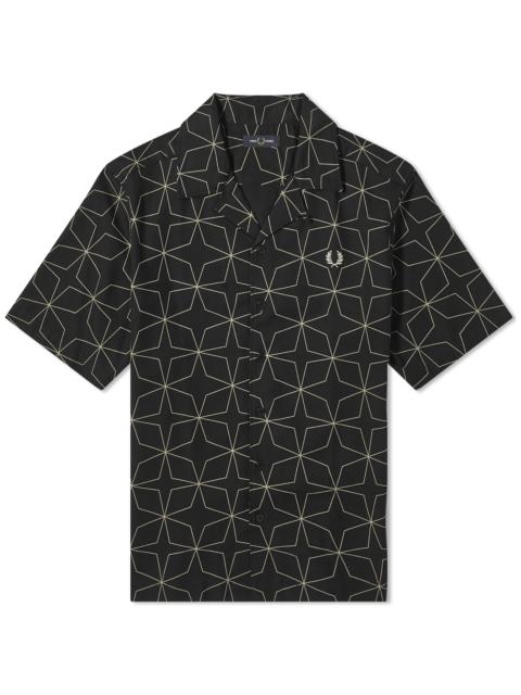 Fred Perry Fred Perry Geometric Short Sleeve Vacation Shirt