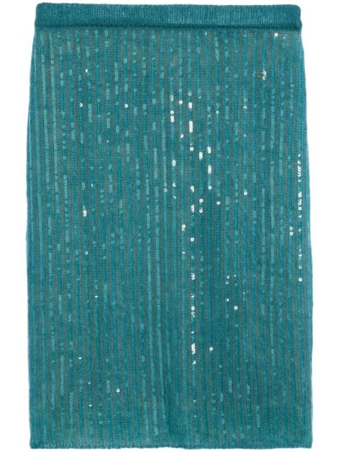 GUCCI Interlocking G sequin-embellished skirt