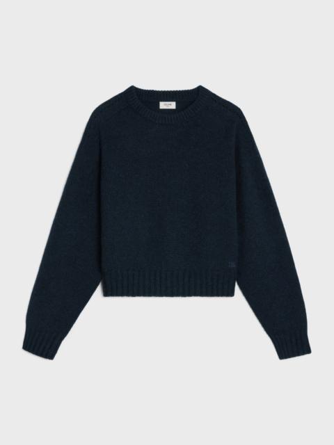 crew neck sweater in seamless cashmere
