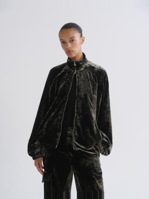 AGOLDE CATRINE BOMBER (VELVET) IN BRONZE