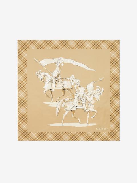 Burberry Archive Knight Silk Scarf