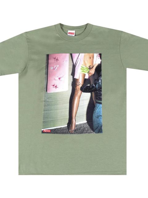 Supreme S Shaved Logo Tee "Light Olive" SU28596