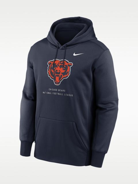 Nike Chicago Bears Men's Nike Therma NFL Pullover Hoodie