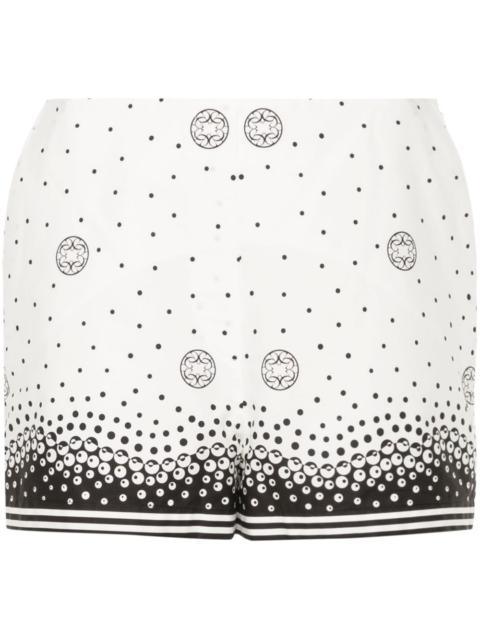 ELIE SAAB monogram-print cotton shorts