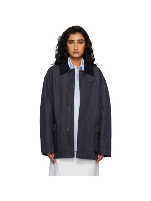 Dunst Navy Cotton Chore Jacket