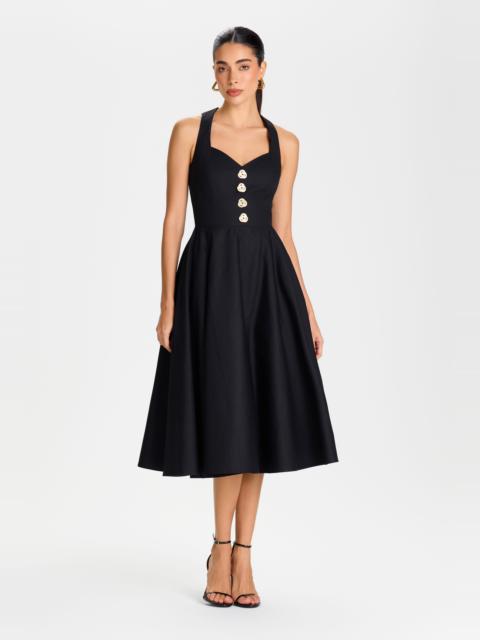 NADINE MERABI Annabelle Black Dress