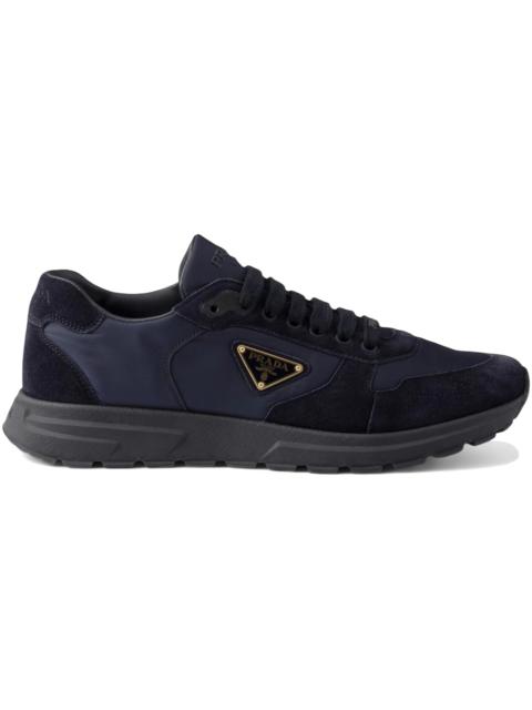 Prada Prada Prax 2.0 Re-nylon and Suede Sneakers Navy