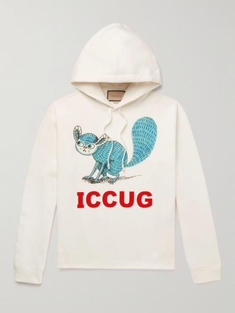GUCCI Freya Hartas의 ICCUG 동물 인쇄와 스웨터