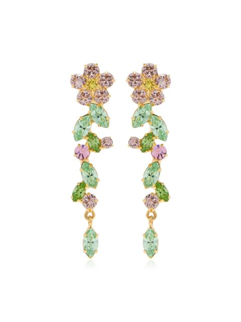Jennifer Behr Jasmina Floral Crystal Earrings multi