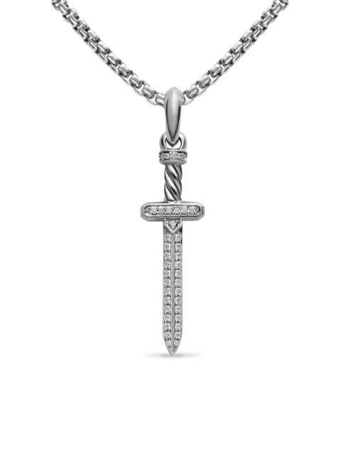 DAVID YURMAN Men's Pavé Sword Amulet in Sterling Silver - Diamond