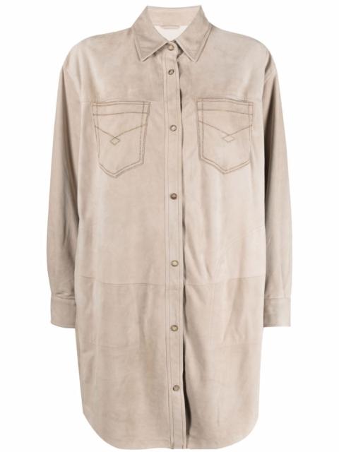 Brunello Cucinelli long shirt jacket