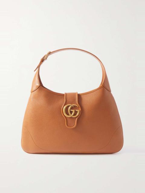 GUCCI Aphrodite embellished leather shoulder bag