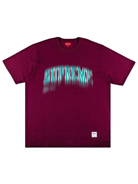 Supreme Blurred Arc Short-Sleeve Top 'Plum'