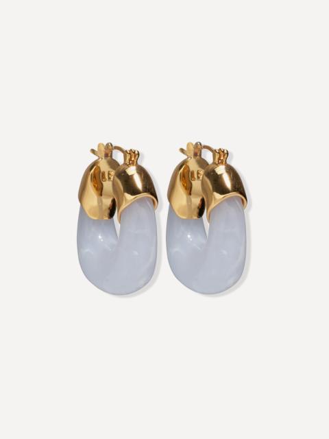 LIZZIE FORTUNATO Gold-Plated Mini Organic Hoop Earrings
