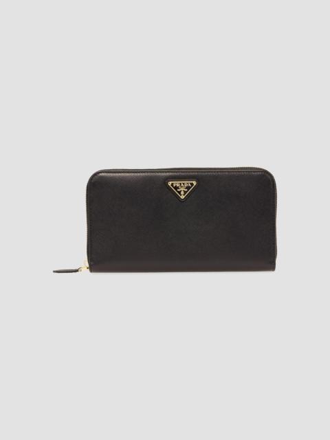 Prada Women's Large Saffiano Leather Wallet - Black