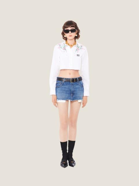 Miu Miu Denim miniskirt