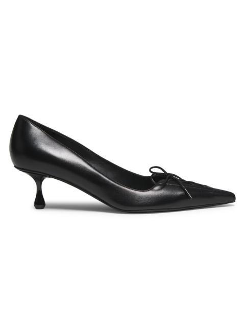 JIMMY CHOO Women's Scarlett 50MM Vintage Metallic Leather Pumps - Black
