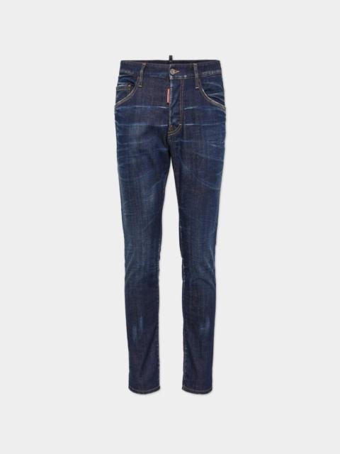 DSQUARED2 DARK CLEAN WASH SKATER JEANS