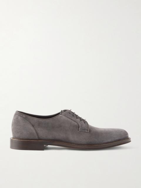 Brunello Cucinelli Suede Derby Shoes