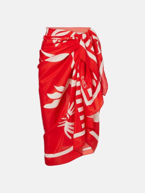 ERES Mandara cotton and silk beach cover-up