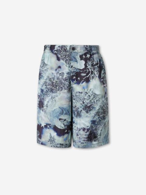 PRINTED CASUAL BERMUDA SHORTS