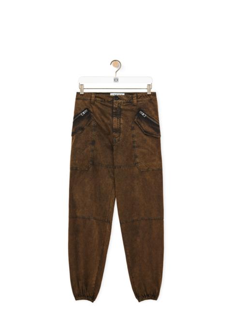 Cargo trousers in technical cotton