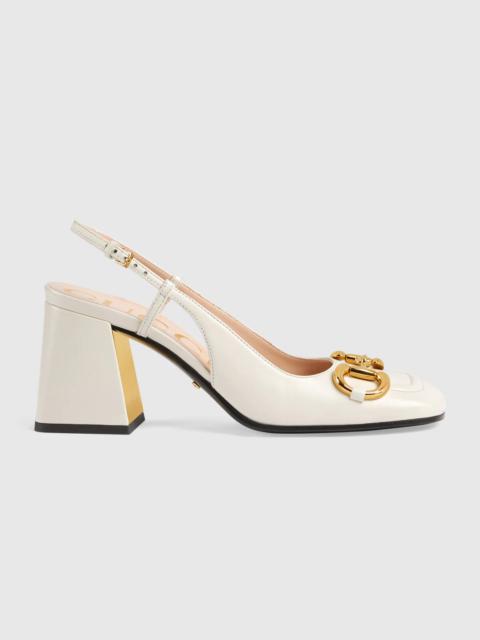 GUCCI Women's mid-heel slingback with Horsebit