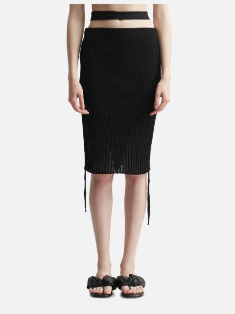 ANDREĀDAMO RIBBED KNIT PENCIL SKIRT