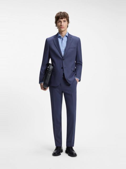 HUGO TWO-PIECE EXTRA-SLIM-FIT SUIT IN PATTERNED FABRIC