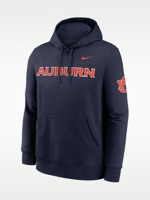 Nike Auburn Sideline Club Men's Nike College Pullover Hoodie
