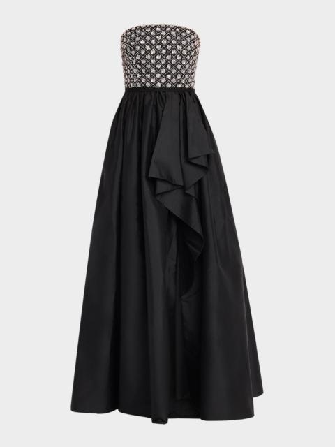 CYNTHIA ROWLEY Mila Beaded Taffeta Gown