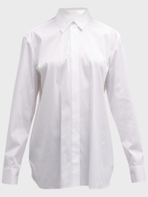 Theory Classic Button-Front Boyfriend Shirt