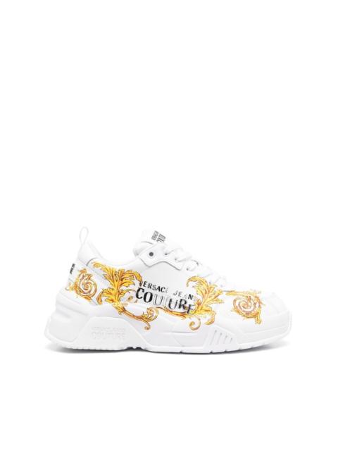 VERSACE JEANS COUTURE side logo-print detail sneakers