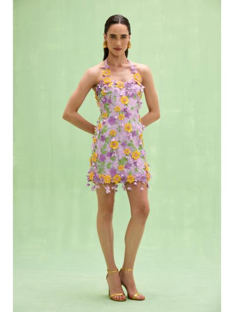 PatBO TULLE PINA EMBROIDERED MINI DRESS