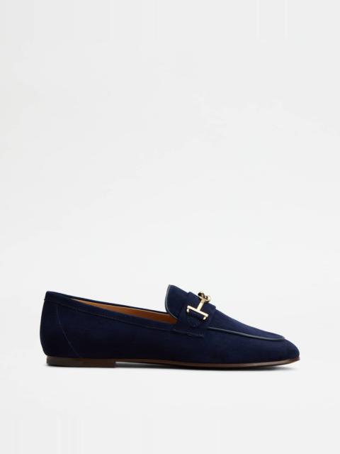 LOAFERS IN SUEDE - BLUE