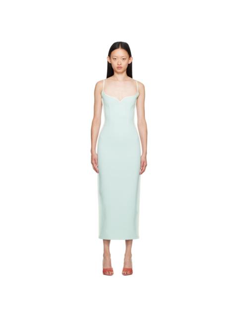 Paris Georgia SSENSE Exclusive Blue & White Heart Maxi Dress
