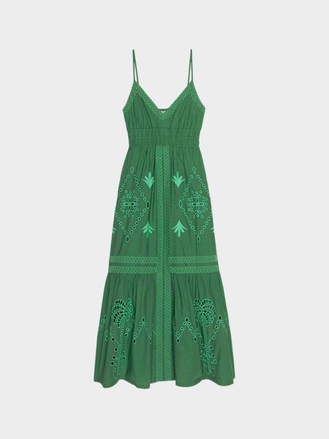 Rails Blair Embroidered Cotton Maxi Dress