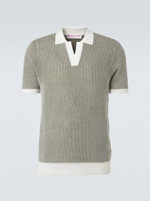 ORLEBAR BROWN Horton crochet cotton polo sweater