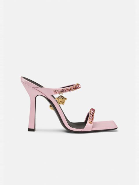 VERSACE Medusa Rhinestone Mules
