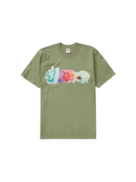 Supreme Watercolor Tee Light Olive