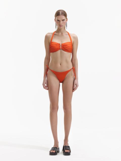 self-portrait Orange Bikini Top