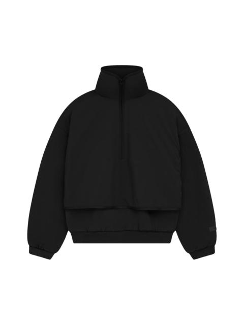 Fear of God Essentials Nylon Fleece Mockneck Sweater 'Jet Black/Jet Black'