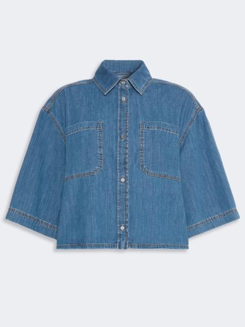 WEEKEND Max Mara ZANNATA Boxy denim shirt - NAVY