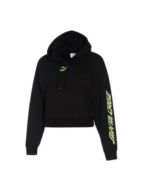 PUMA (WMNS) PUMA X SANTA CRUZ W CROPPED Hoodie 532247-01