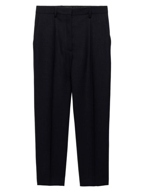 Prada Women's Wool Rush Stitch Pants - Blue