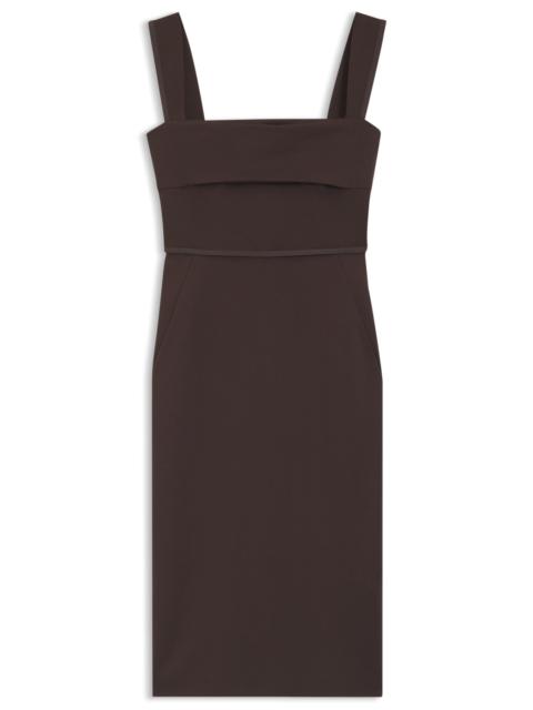 BOSS SLIM-FIT JERSEY DRESS WITH LAYERED DETAIL