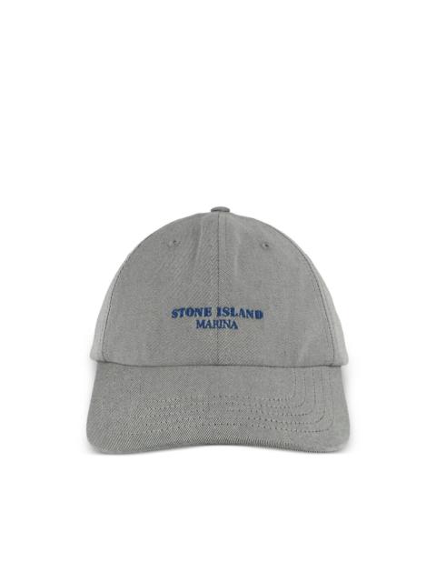 Stone Island logo-lettering baseball cap