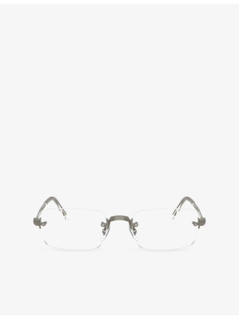 Ray-Ban RB3928V Square-Frame Metal Optical Glasses