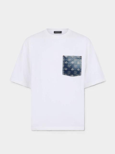 DSQUARED2 D2 MONOGRAM LOOSE FIT T-SHIRT