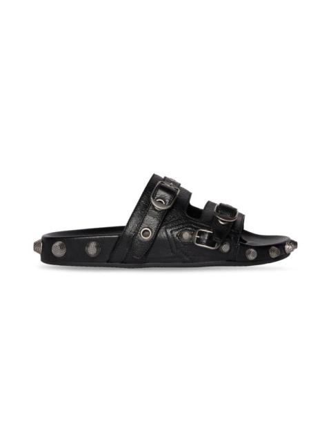 BALENCIAGA Men's Cagole Sandal in Black